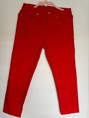 Michael Kors Bright Red Skinny Pants